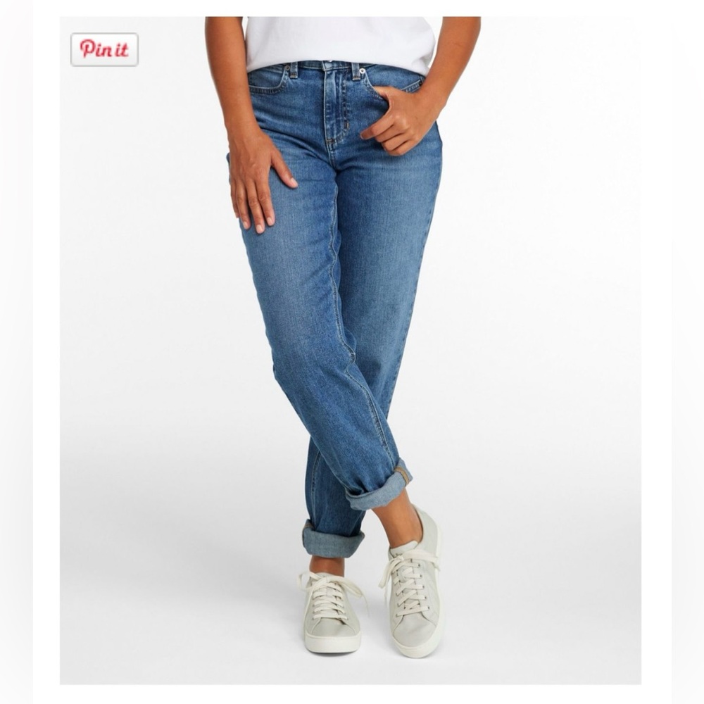 LL Bean Women's 207 Vintage Jeans, High-Rise Boyfriend, size 6